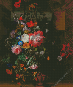 Roses Convolvulus by Rachel Ruysch Diamond Painting