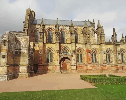 Rosslyn chapel Scotland Diamond Painting