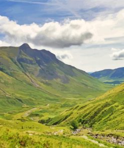 Scafell Pike Mountain in England Diamond Painting