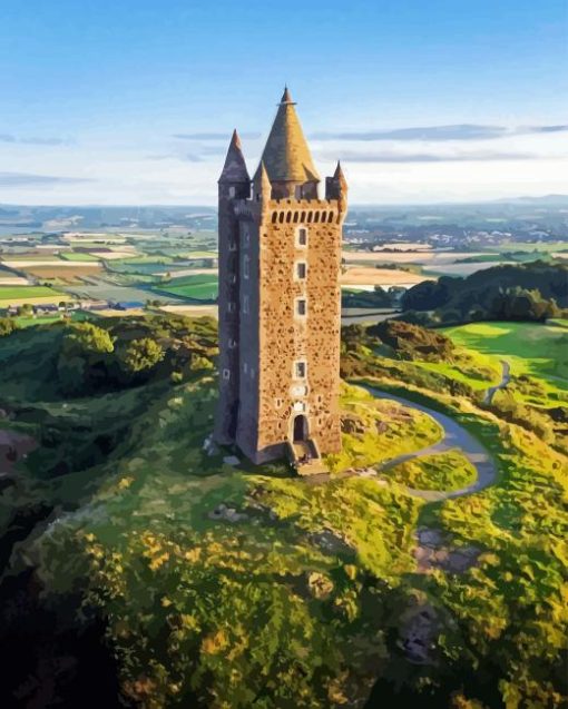 Scrabo Tower Ireland Diamond Painting