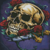 Skull and Roses Art Diamond Painting