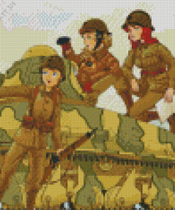 Soldier Girls Diamond Painting