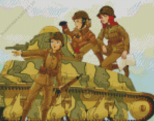 Soldier Girls Diamond Painting