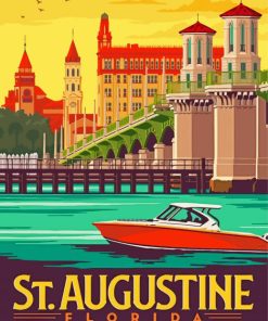 St Augustine Florida Poster Diamond Painting