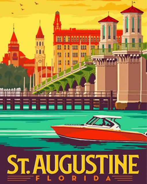 St Augustine Florida Poster Diamond Painting