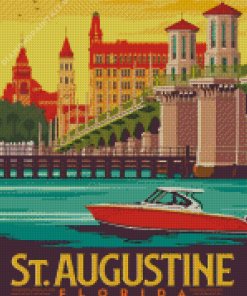 St Augustine Florida Poster Diamond Painting