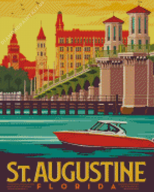 St Augustine Florida Poster Diamond Painting