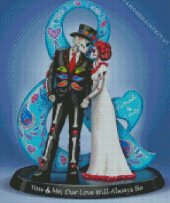 Sugar Skull Wedding Lovers Diamond Painting