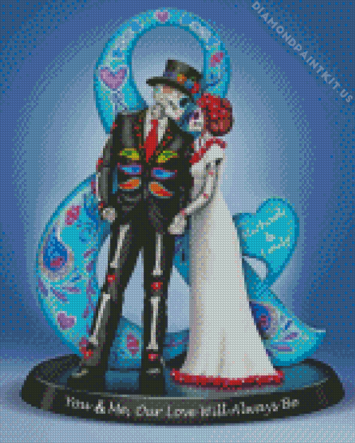 Sugar Skull Wedding Lovers Diamond Painting