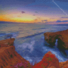 Sunset Cliffs California San Diego Diamond Painting