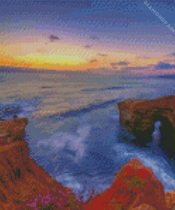 Sunset Cliffs California San Diego Diamond Painting