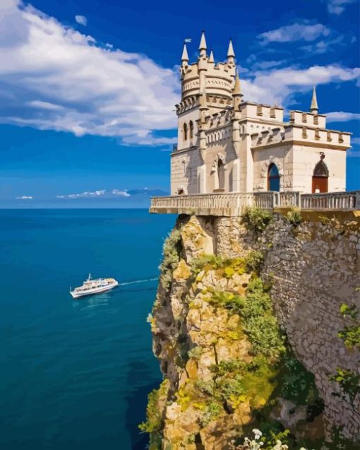 Swallow Nest Castle Diamond Painting