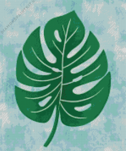 Swiss Cheese Plant Leaf Diamond Painting