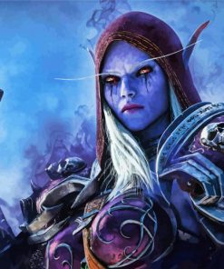 Sylvanas Windrunner Warcraft Video Game Diamond Painting