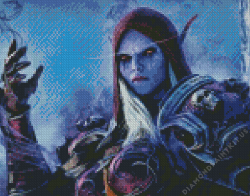 Sylvanas Windrunner Warcraft Video Game Diamond Painting