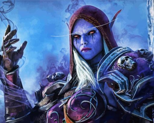 Sylvanas Windrunner Warcraft Video Game Diamond Painting