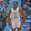 Tar Heels American Basketballer Screaming Diamond Painting