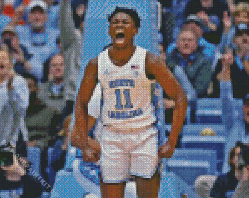 Tar Heels American Basketballer Screaming Diamond Painting