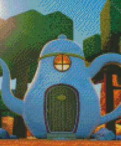 Teapot Forest House Diamond Painting