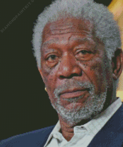 The American Morgan Freeman Diamond Painting