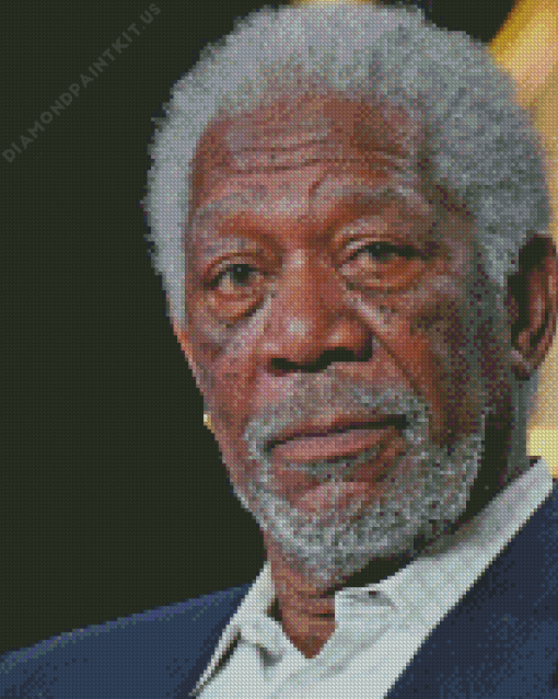 The American Morgan Freeman Diamond Painting