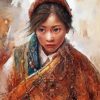 Tibet Girl Diamond Painting