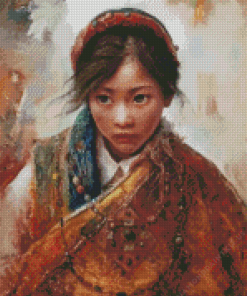 Tibet Girl Diamond Painting