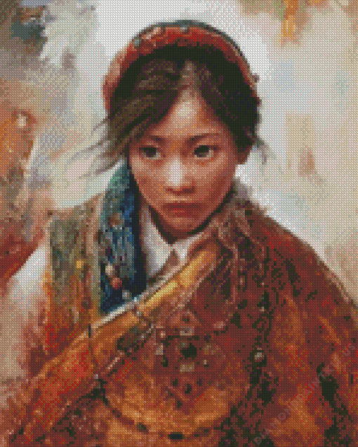 Tibet Girl Diamond Painting