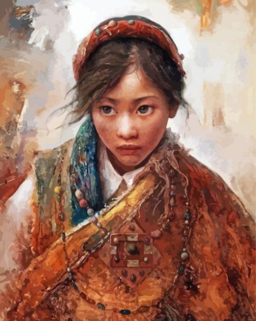 Tibet Girl Diamond Painting