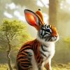 Tiger and Rabbit Animal Diamond Painting