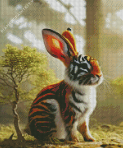 Tiger and Rabbit Animal Diamond Painting