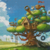 Tree House Diamond Painting