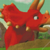 Triceratops Cartoon Diamond Painting