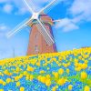 Tsurumi Ryokuchi Park Windmill Diamond Painting