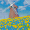 Tsurumi Ryokuchi Park Windmill Diamond Painting