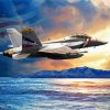 US Fighter Plane Diamond Painting