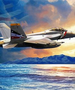 US Fighter Plane Diamond Painting