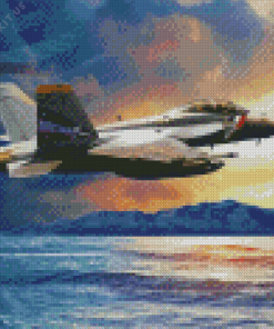 US Fighter Plane Diamond Painting