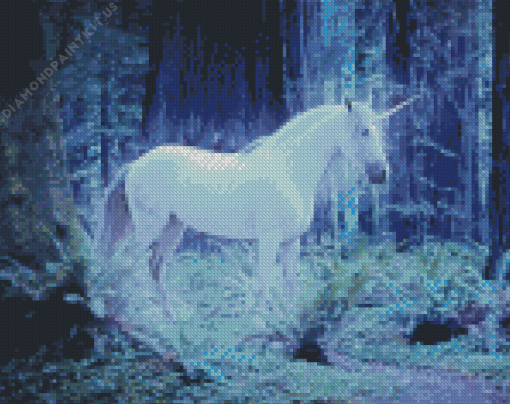 Unicorn in The Forest Diamond Painting