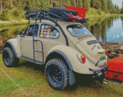 VW Bug Car Diamond Painting