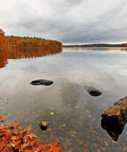 Walden Pond Massachusetts Diamond Painting