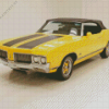 Yellow Oldsmobile Cutlass Supreme Diamond Painting