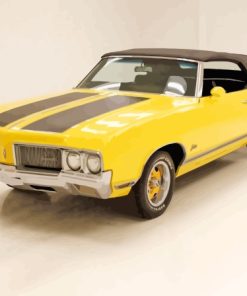 Yellow Oldsmobile Cutlass Supreme Diamond Painting