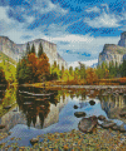 Yosemite Valley Landscape Diamond Painting