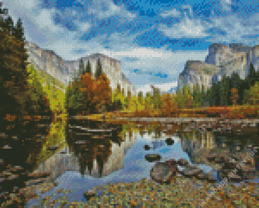 Yosemite Valley Landscape Diamond Painting