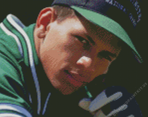 Young Alex Rodriguez Player Diamond Painting