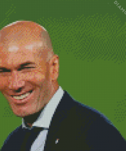 Zinedine Zidane Smiling Diamond Painting