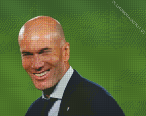 Zinedine Zidane Smiling Diamond Painting