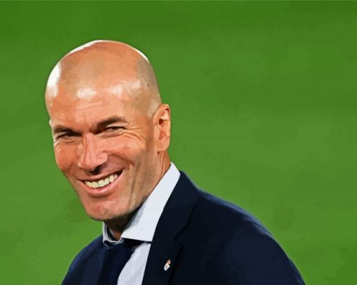 Zinedine Zidane Smiling Diamond Painting