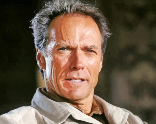 Actor Clint Eastwood Diamond Painting